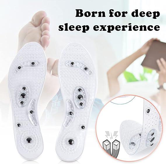 1 pair Magnetic Shoe Insoles,Magnetic Therapy Foot Massager Shoe Pad for Men & Women,Anti-Fatigue Shoe Insoles
