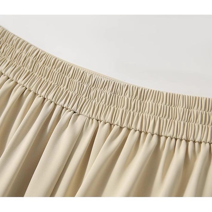 Elegantní sukně áčkového střihu s vysokým pasem ve stylu Hepburn - Dámská móda léto 2025