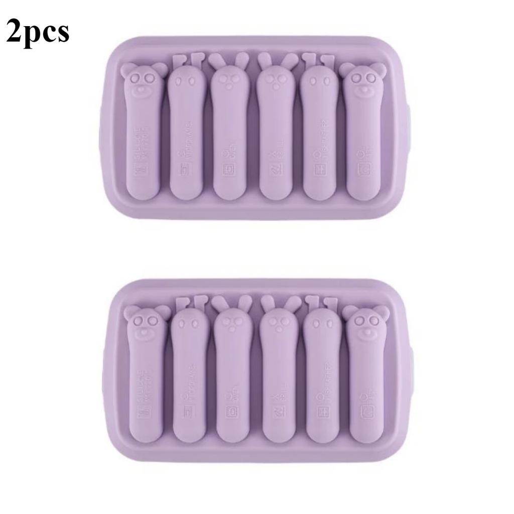 Sausage Maker Mould 6 Grids Silicone DIY Ham Hot Dog Making Moulds With Lid Kitchen Household Sausages Cake Baking Tools Molds