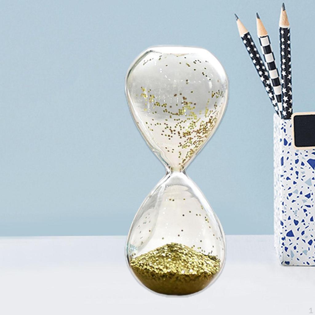 Dekorative Sanduhr - Stundenglas mit Glitzer für den Bürogebrauch