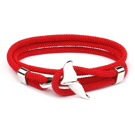Shark Buckle Adjustable Couple Bracelet Multilayer Handmade Women Men Rope Wristband Jewelry Accessories