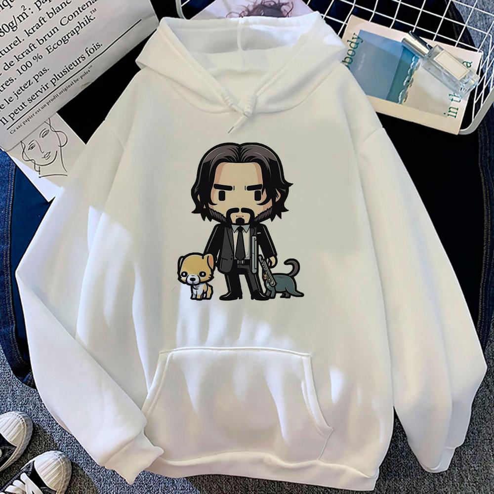 Mikiny John Wick Dámské Unisex gothic graphic y2k estetický svetr 2023 svetr dámský estetický svetr