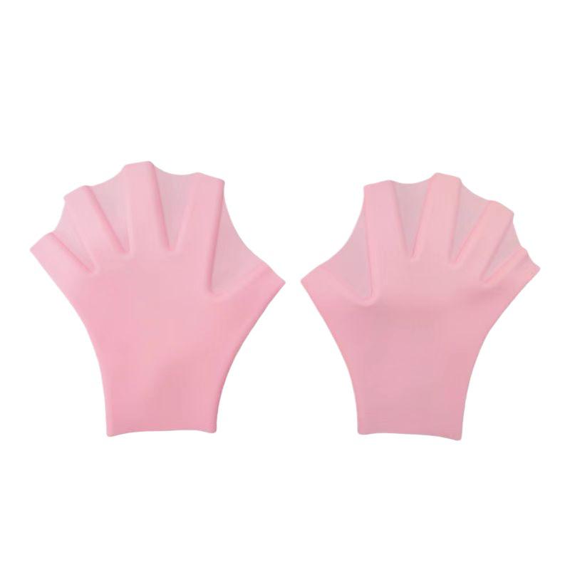 Speed-Up Silicone Webbed Swimming Gloves for Youth Diving and Paddling Learning.