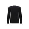 Emporio Armani FW23 Solid Logo Print Crew Neck Long Sleeve T-Shirt Men Tops Black 111023-3F517-0020