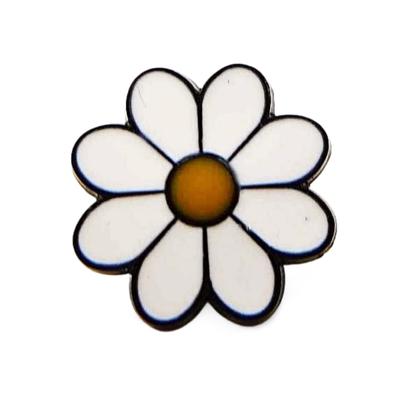 [F NODE] DaisyChrysanthemum Flower Pin Badge, Single Chrysanthemum, Italian Design, Peace, Beauty, Purity, Hope, Daisy, Clasp, Badge, Stylish, How To