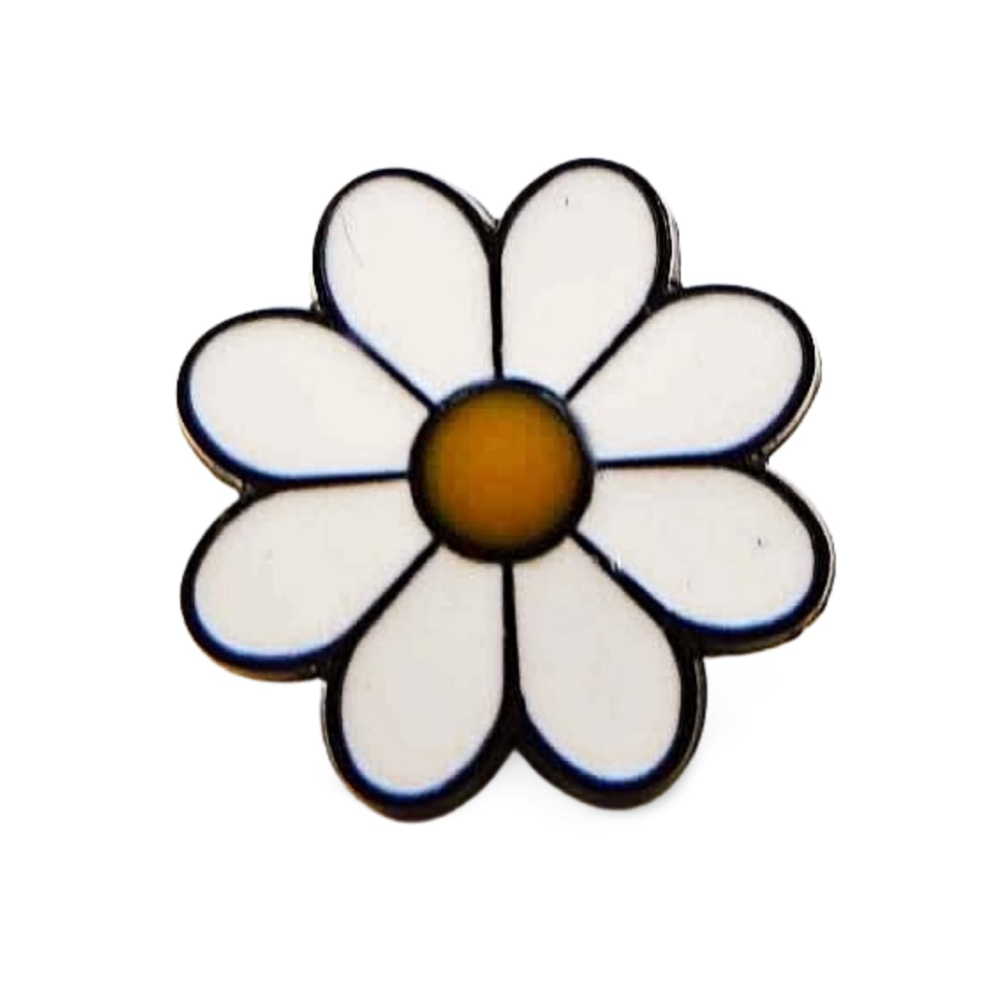 [F NODE] DaisyChrysanthemum Flower Pin Badge, Single Chrysanthemum, Italian Design, Peace, Beauty, Purity, Hope, Daisy, Clasp, Badge, Stylish, How to