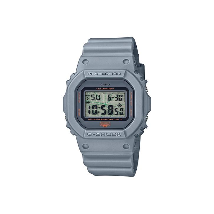 CASIO Men G-SQUAD Series Gray Watch DW-5600MNT-8PR DW-5600MNT-8PR Regular Watch Box