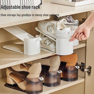 Regulowany Trzypoziomowy Plastikowy Organizer na Buty do Akademika