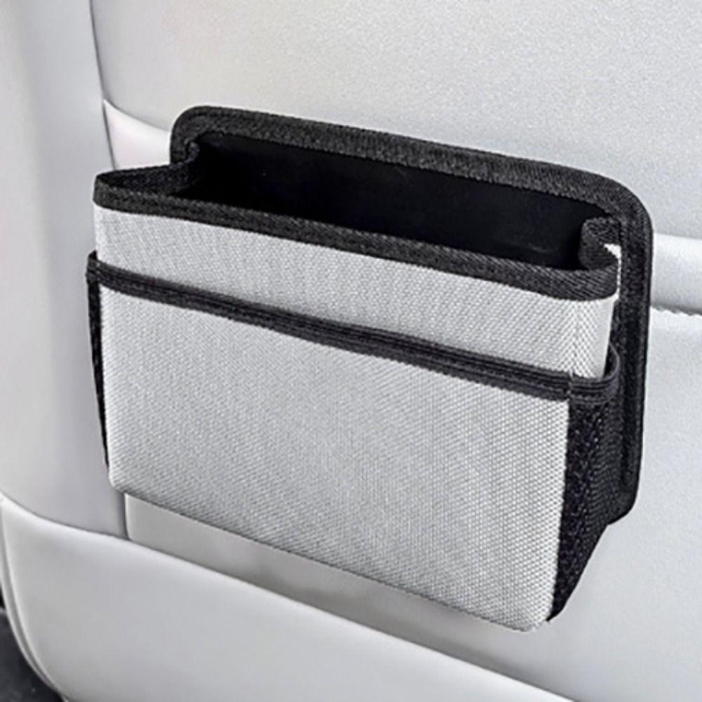 Waterproof Car Trash Can Multiple Pockets Hanging Storage Bag  Driver Door