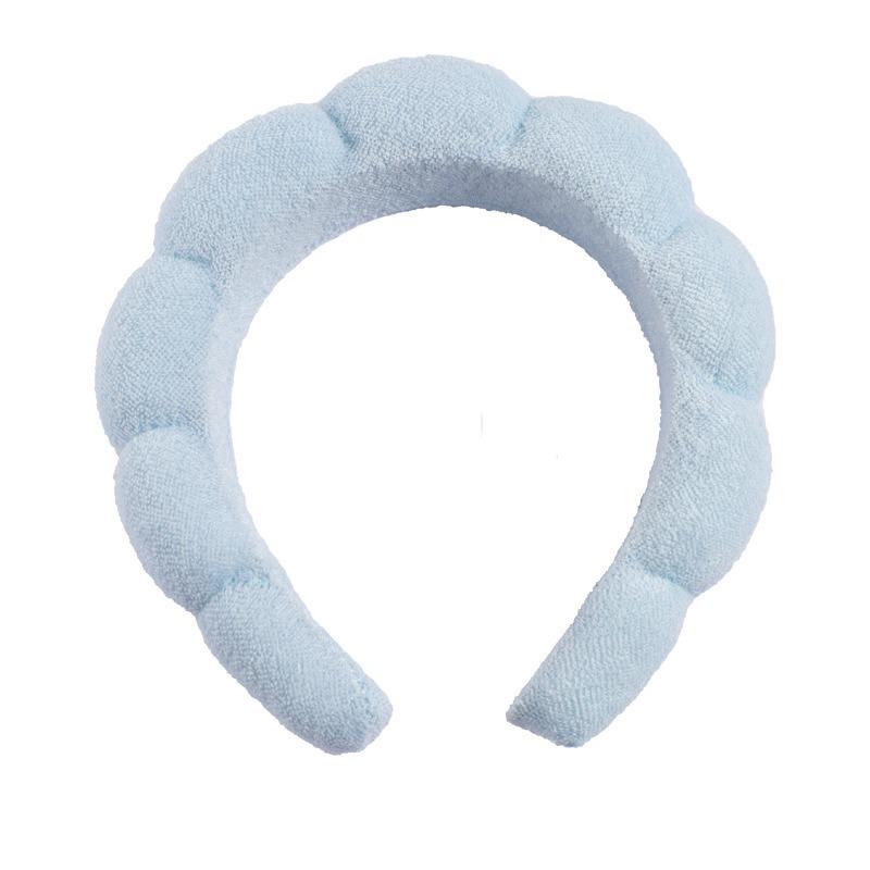 Cross-Border Waterproof Flannel Sponge Headband - Twist Braid Cloud Design for Washing Face