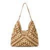 Fashi Straw Ctrasting Colors Large Capacity Shoulder Bags 2026 High Quality Versatile Sweet Bags Seaside Vacati Beach Bags