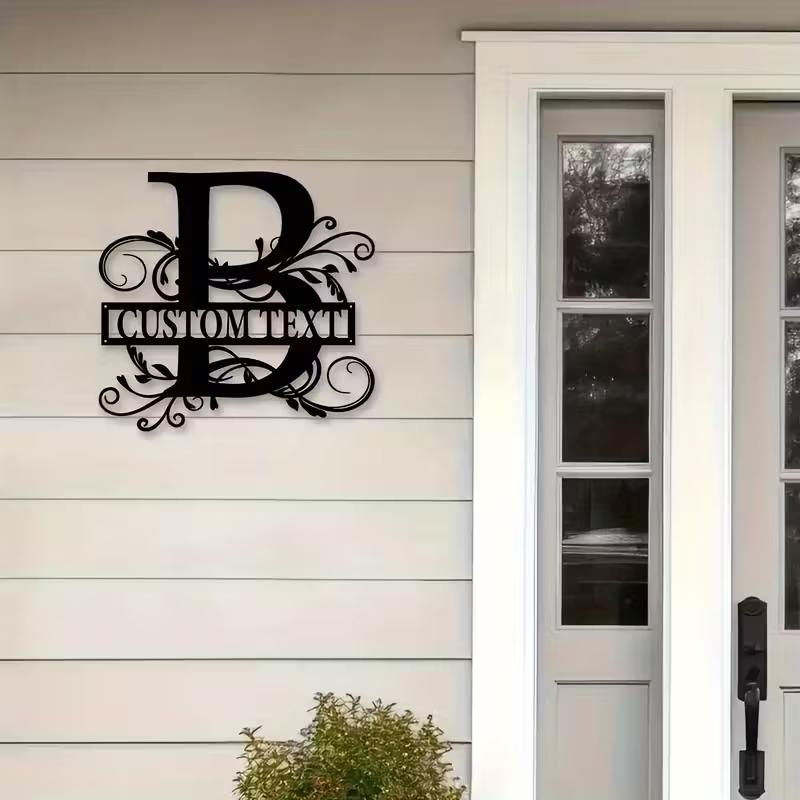 Custom Metal Letter Wall Art,in Bohemian Style, Personalized Perfect for Farmhouse Kitchen And Living Room Decor,Metal Sign