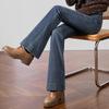 Sibo She Women's Slim-fit Washed Flared Jeans