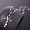 Stainless Steel Egyptian Ankh Necklace For Men Women Cross Pendant Chain  Waterproof Jewelry Accessories