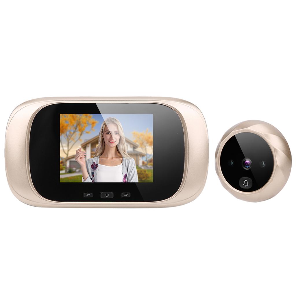 Visor de Porta Visual LCD TFT de 2,8 polegadas Visão Noturna IR Câmera de Armazenamento Cíclico Campainha Ding Dong Controle de Acesso Inteligente
