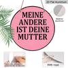 2D Flat German Retro Aluminum Wall Decorations in Various Sizes. A Humorous "My Other Half Is Your Mom" Slogan Makes for A Funny Gift for Friends