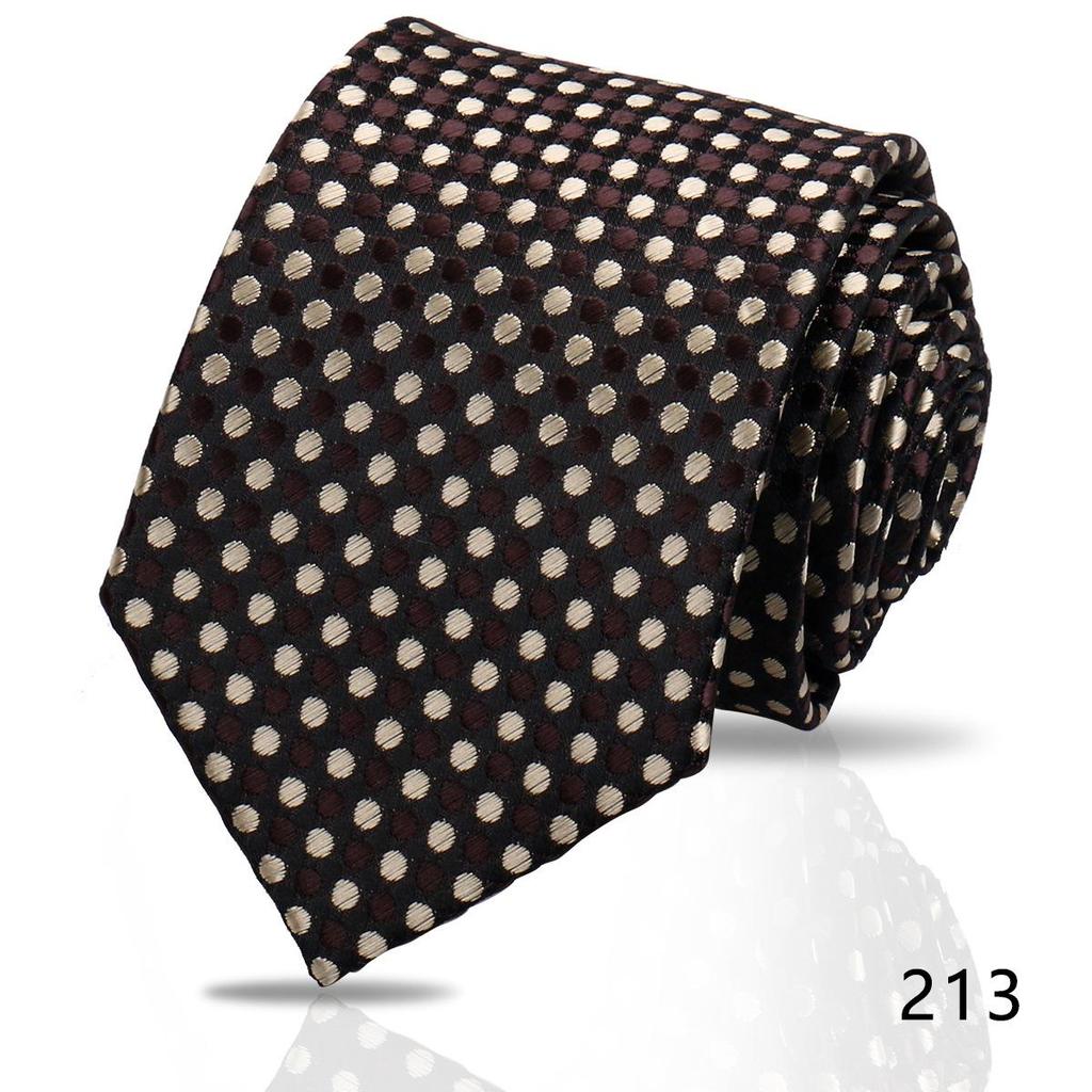 Men's High-Grade Black and Red Striped Silk Tie for Formal and Wedding Wear - 8CM