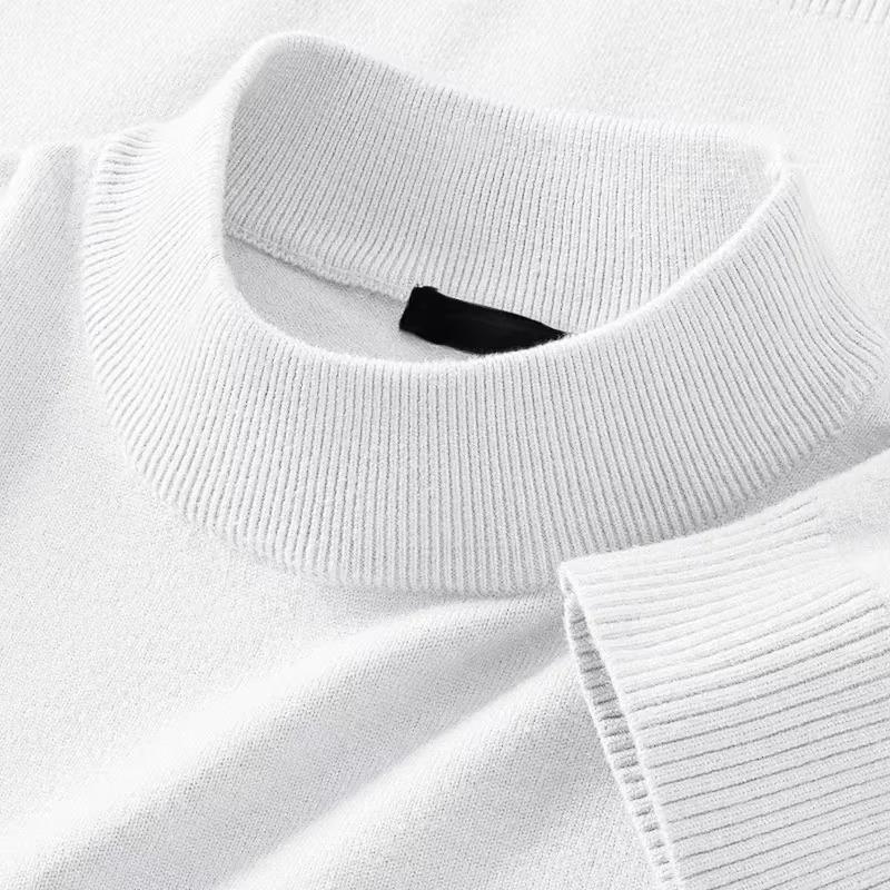 Maglione da Uomo a Coste con Collo Alto e Maniche Lunghe - Morbido Pullover per l'Autunno e l'Inverno, da Indossare a Strati e Quotidiano.