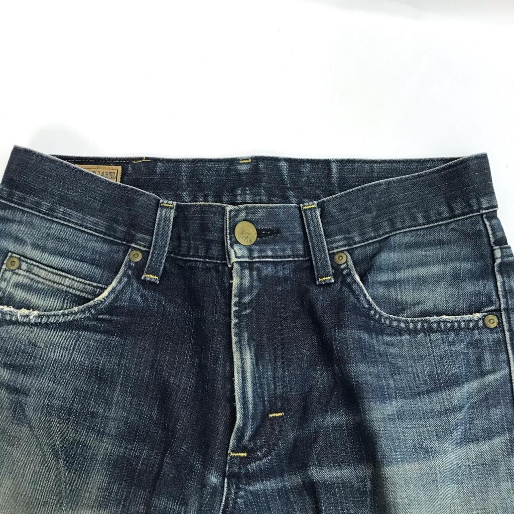 Vyrobeno v Japonsku Lee Riders GOLD LABEL Džíny W29 Pánské S-M Vnitřní délka nohavice 79cm Modré(POUŽITÝ)