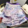 Elegant Purple Color Block Scarf Lightweight SilkLike for Fashion WomenDaily Wear Gift Neck Tie Head Wrap Satin ChicLadies Scarf