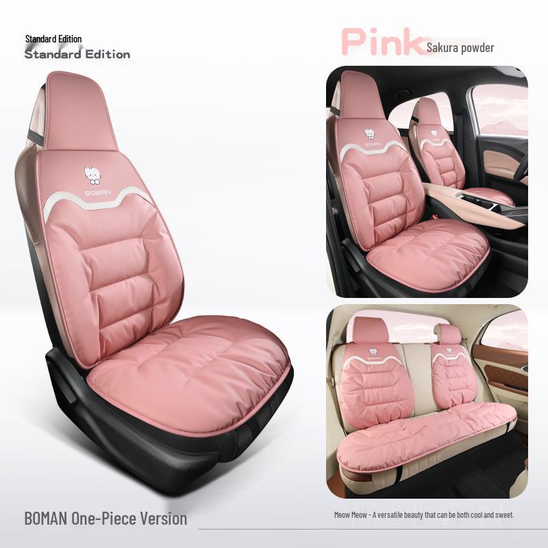 Napa Leather Car Seat Cushion - All-Season Cover for Mercedes-Benz, BMW, Tesla, Volkswagen