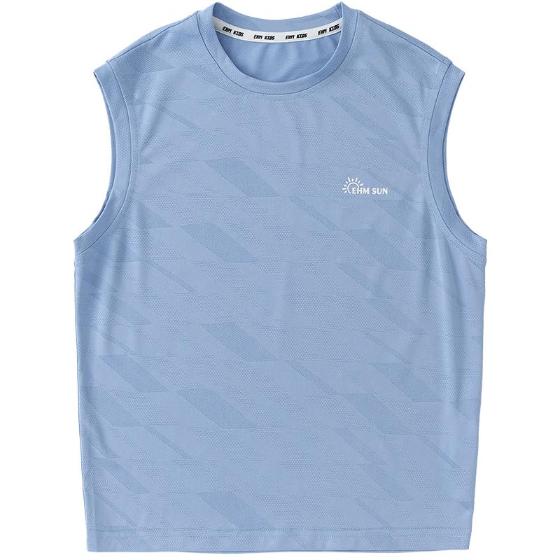 Boys  Mesh Quick-Dry Sleeveless Sports Vest 140