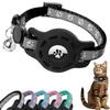With Bells Cat Collar Reflective Strips Adjustable For Airtag Holder Safety Buckle Anti-Lost For Airtag Case for AirTag