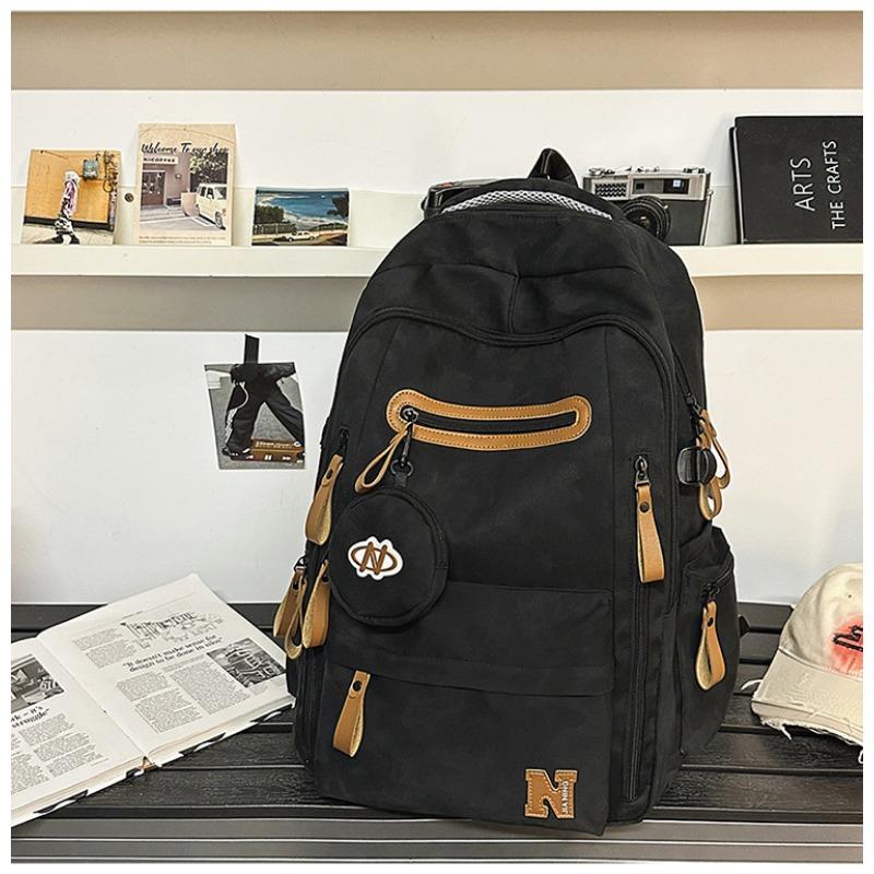 School bag new high value college style simple backpack couple light travel mountaineering large capacity backpack