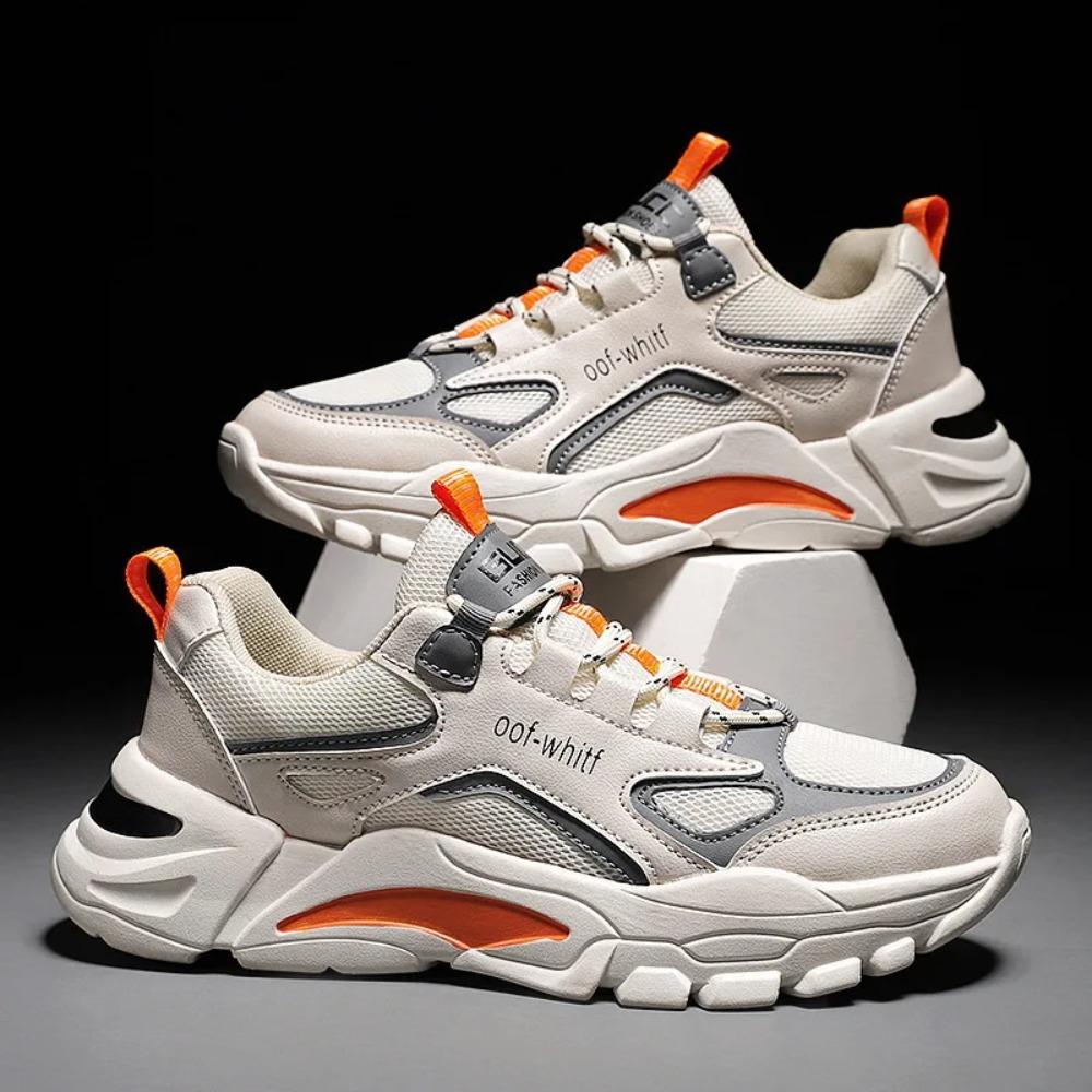 Men's Shoes Sneakers Lace Up New Spring Breathable Casual Sneakers Leisure Soled Comfort Non Slip Outdoor Running Shoes