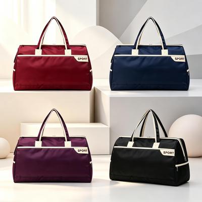 Large Capacity Shoulder & Handheld Duffel Bag, Korean Stylish Travel Bag for Short Trips; Unisex Luggage Bag for Travel & Business Trips
