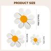 3 Pieces Wooden Decor Table Centerpieces Modern Desktop Ornament Floral Tabletop Sign Flower
