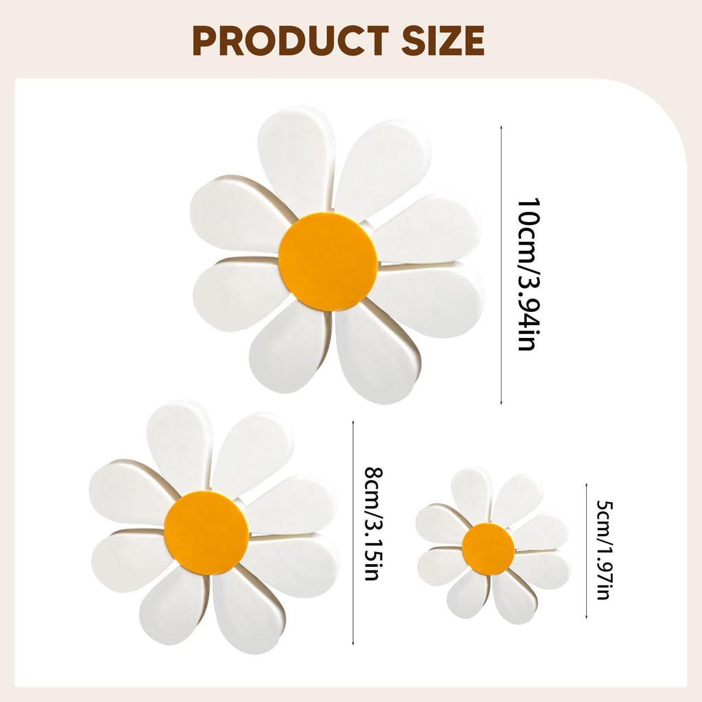 3 Pieces Wooden Decor Table Centerpieces Modern Desktop Ornament Floral Tabletop Sign Flower