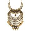 Elegant Coin Vintage Tassel Necklace With Alloy Material And Water Chain Wave
