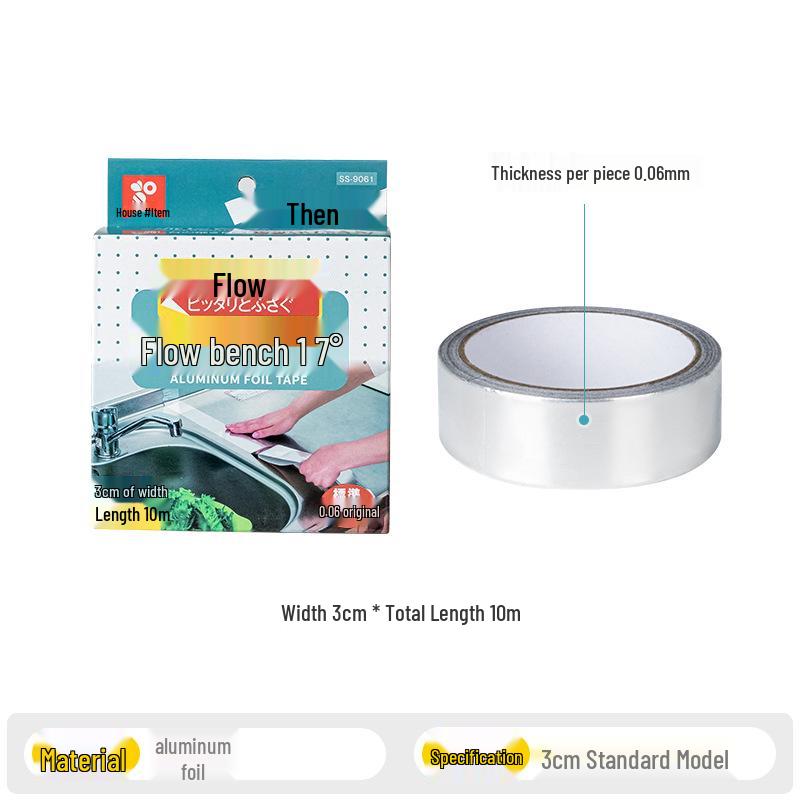 Waterproof Aluminum Foil Kitchen Sealing Tape for Sink, Stove, and Countertops