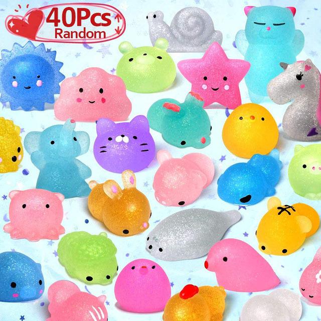 50-5PCS Kawaii Squishies Mochi Anima Squishy Hračky pro děti Antistresový míček Squeeze Party Favorities Hračky pro úlevu od stresu k narozeninám