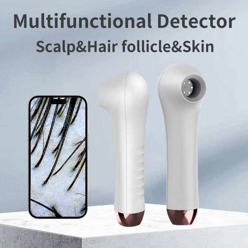 HD Visual Multifunctional Scalp Hair Follicle Detector Magnifier Dermatoscope Phone Tablet Connection Skin Analyzer