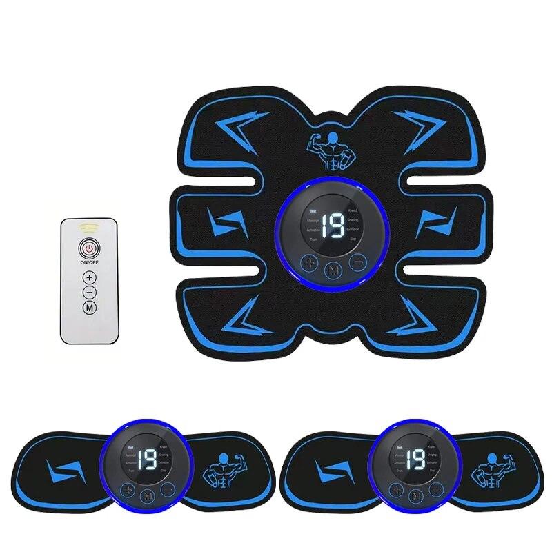 USB Dobíjecí Masážní Podložka na Svaly Bezdrátový Trenažér Těla a Paží Břišní Sportovní Fitness Zeštíhlující Masážní Přístroj