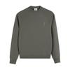 212 AMI 2025 Autumn/Winter New Collection Embroidered Small Love with Same Cloth Color High Quality Cotton Round Neck Hoodie for Couples