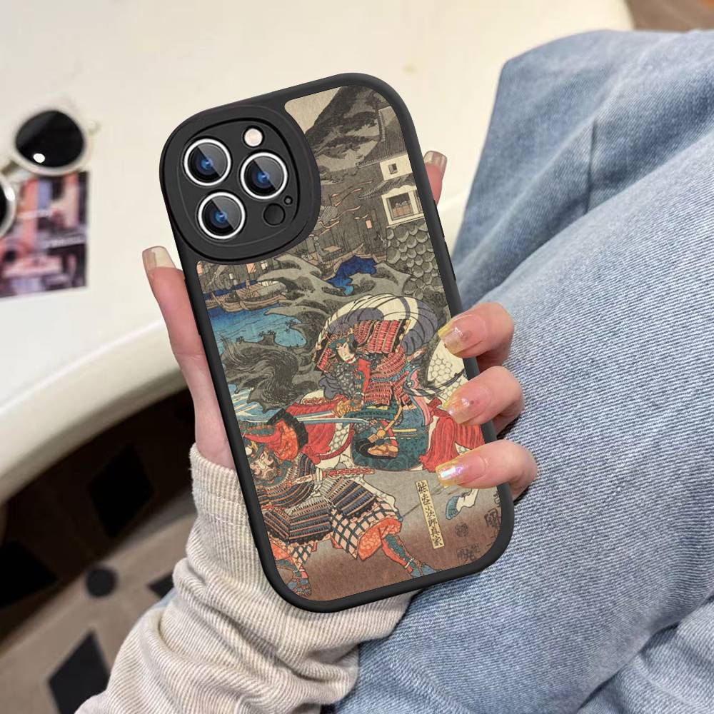 Utagawa Kuniyoshi Ukiyoe Art Leather Phone Case For Iphone 16 15 14 Plus 13 12 11 Pro Max Case