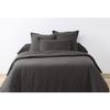 2 Plain Pillowcases 63 X 63 Cm Passion Anthracite