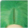 Synthetic Short Curly Bob Wavy Wig Girls Ombre Green 14" Body Wave Shoulder Length Hair Wig Halloween Cosplay Daily Party Wigs
