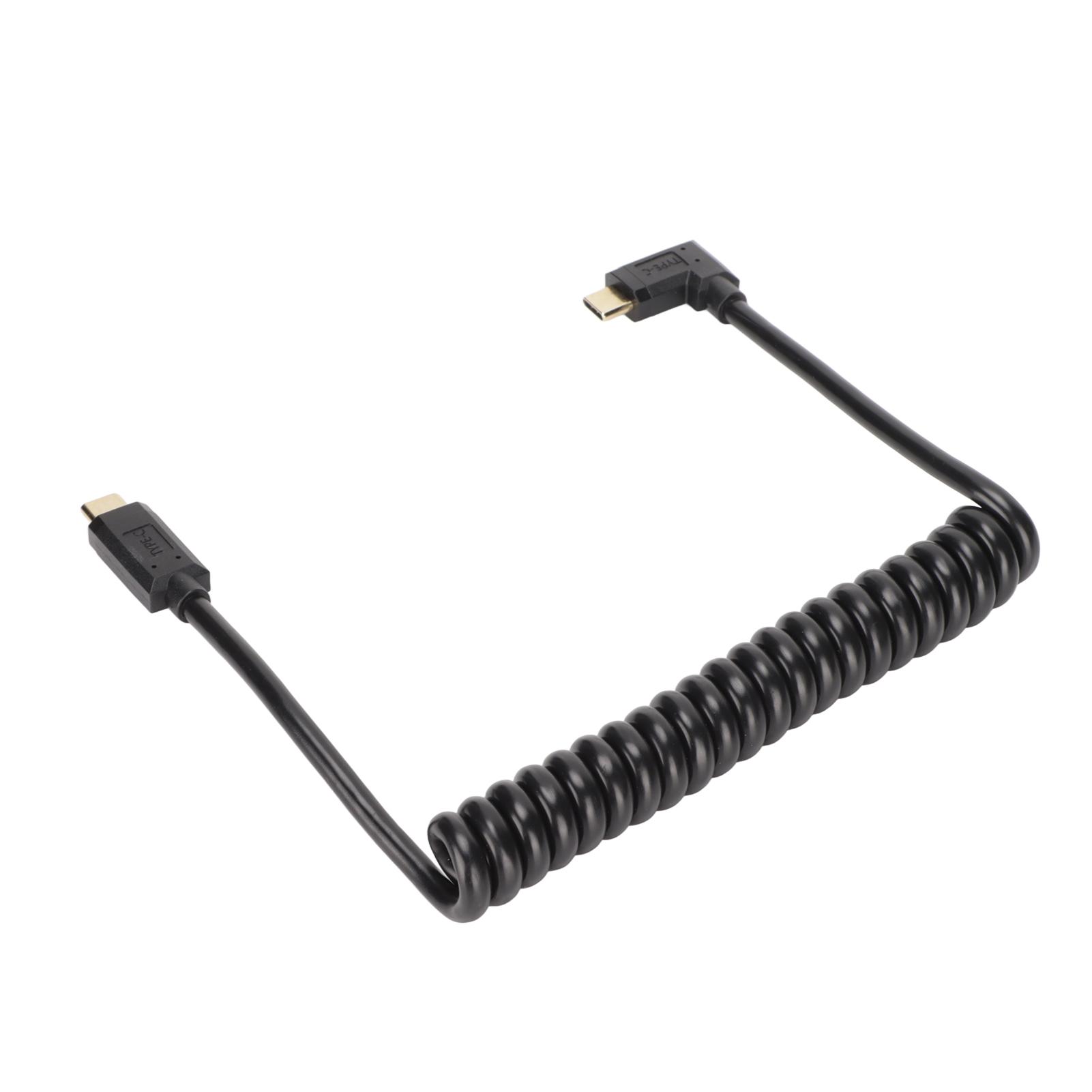 

Кабель USB C USB C — USB C 14K 60 Гц 3A Быстрая зарядка 10 Гбит/с 1,2 м Конструкция со спиральной пружиной USB C Power