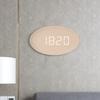Simple Nordic Wall Clock Creative Imitation Solid Wood Grain LED Home Living Room Wall Clock Plug-in Decorative Clock G235