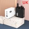 Caricabatterie super rapido da 150 W, ricarica ultra rapida, 3 porte PD tipo C per iPhone, Samsung, Xiaomi