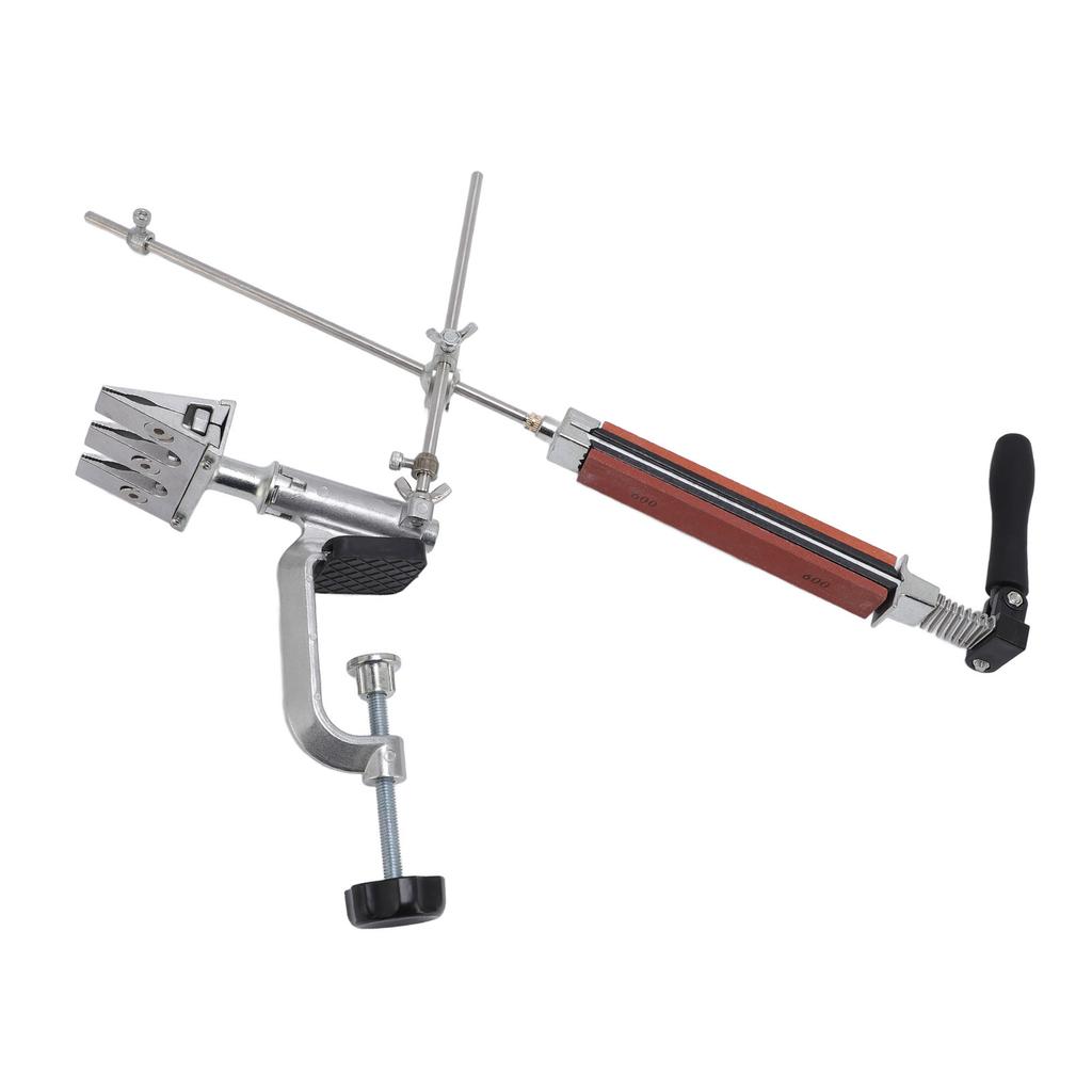 Festwinkel-Schärfer mit 8 Schleifsteinen 360-Grad-Klappfunktion Professionelles Schärfsystem für die Küche