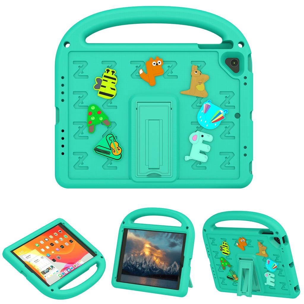 Kinder EVA Hülle für iPad 9.7 6. 5. Gen 9,7 Zoll A1822 A1823 A1893 A1954 Niedliche Cartoon Buchstaben Stoßfeste Tablet-Abdeckung