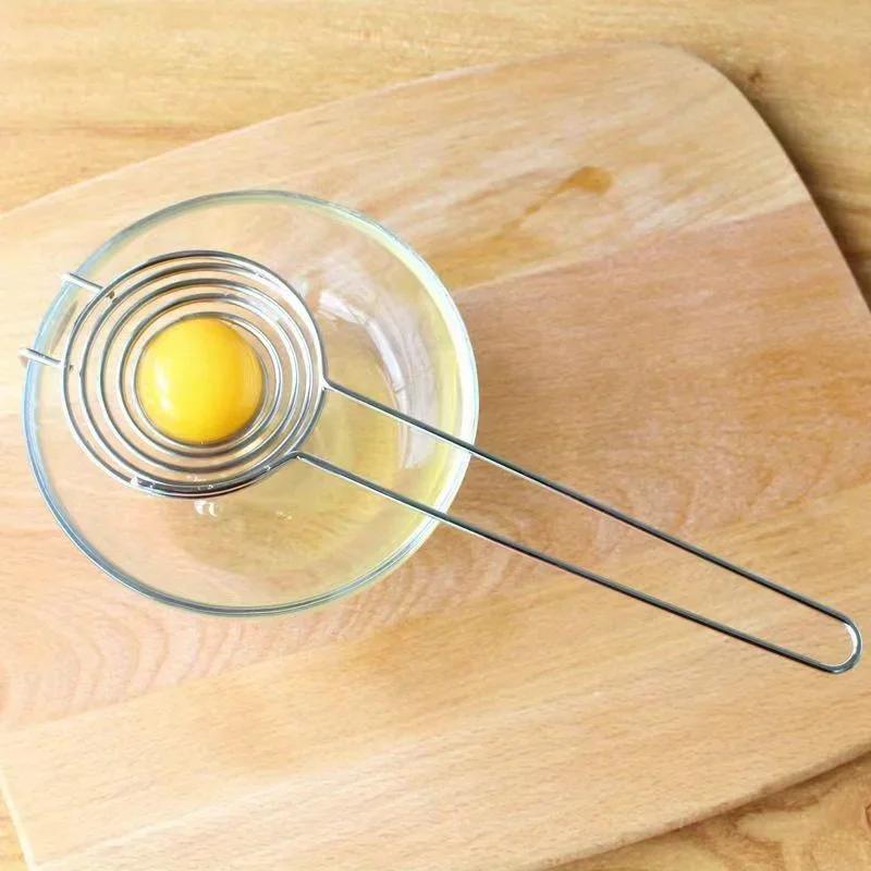 Premium Stainless Steel Egg Yolk Separator - Effortless Egg White And Yolk Divider With Filter Function For Separated Eggs