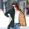 2023 Marca Inverno Caldo Donne Velluto Spesso Plaid Stile Camicia Cappotto Giacca Abbigliamento Donna Top Giacca Casual Capispalla