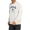 Adidas Letter Round Neck Long Sleeve Sweatshirt Men Sweatshirt Chalk-White KA0994
