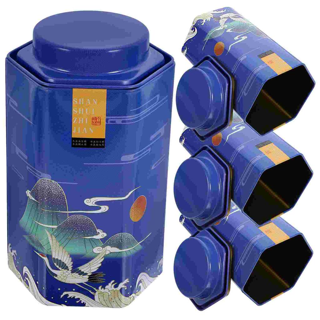 Dekoracyjne słoiki na herbatę z pokrywkami Pojemnik na sypką kawę Puszki z blachy ocynowanej Pojemniki do przechowywania Organizer na przyprawy kuchenne